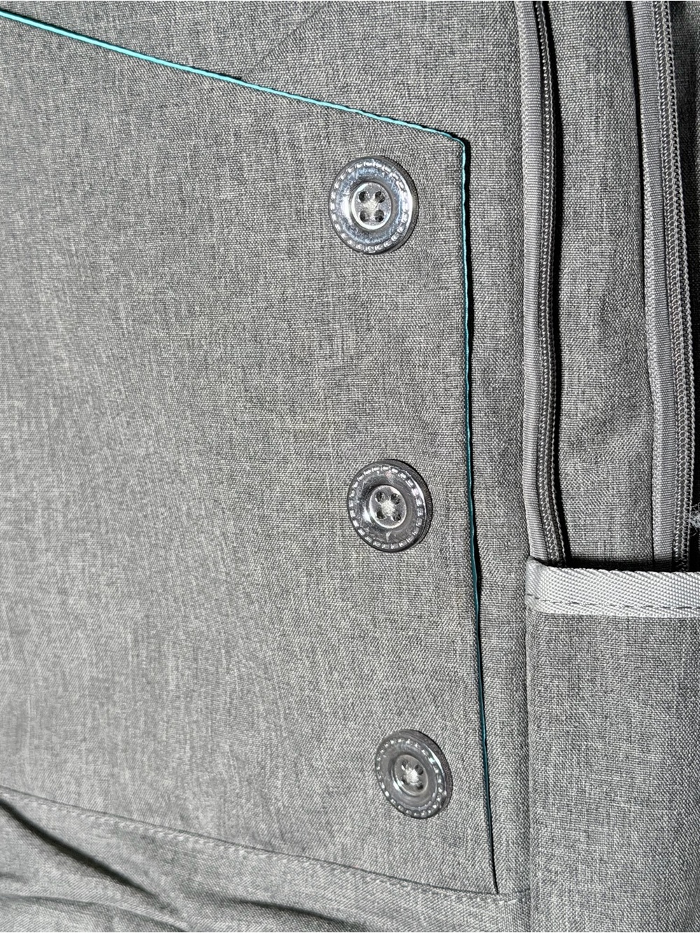 Kingslong 15.6 Laptop Bag - Classed Up Grey & Bright Blue - Picture 9 of 12